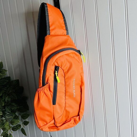 Soldier Blade Waterproof Sling Shoulder Bag Backpack Adjustable Strap Orange - Picture 1 of 7